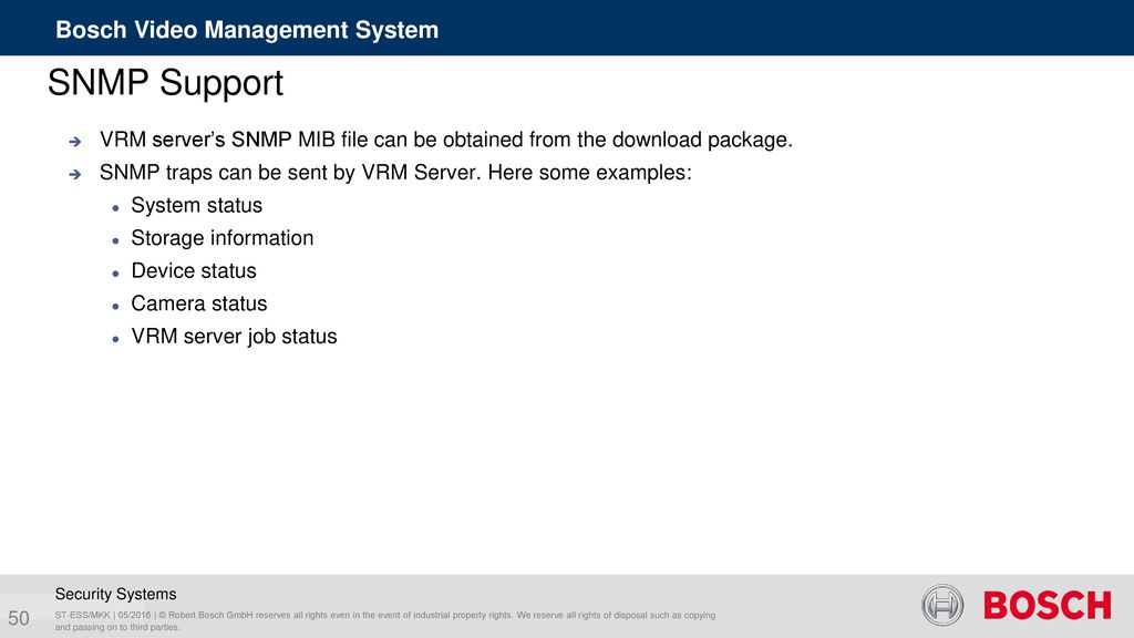 Bosch Video Management Systems ppt download